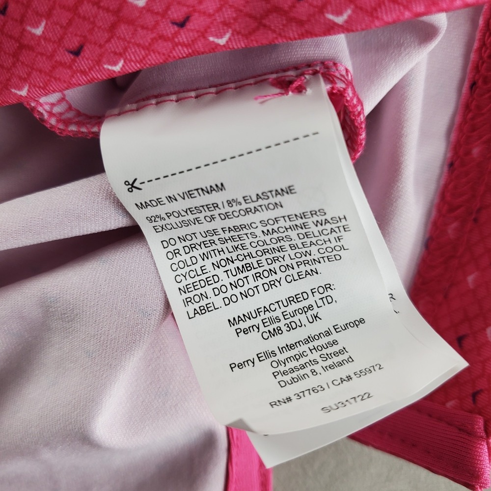 Callaway Shirt Men XL Pink AOP Swing Opti Dri Swing Tech Polo J Wood Pratt Golf - Picture 8 of 16